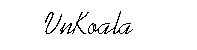 koala abc font