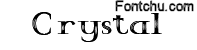 crystal font