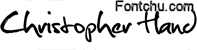 Christopher Hand font
