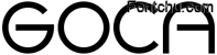 Goca_Logotype_Beta font