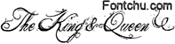 The King Queen font  