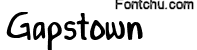 gapstown font