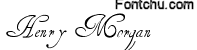 henrymorganhand font