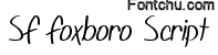 sffoxboroscript font