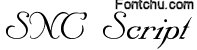 sncscript font