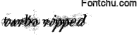 turbo_ripped font